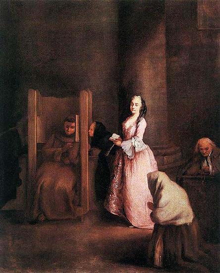 Pietro Longhi The Confession